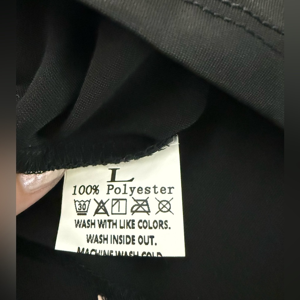 Black Off-Shoulder Dress with Accents - Picture 8 of 8
